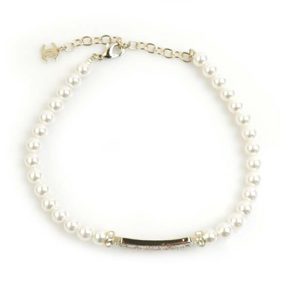 Chanel Necklace Metal And Faux Pearl #229203C13B - Picture 2 of 5